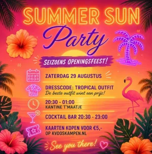 Flyer Summer Sun Party KV DOS Kampen